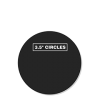 B&W 3.5" Circle Stickers250 for $59